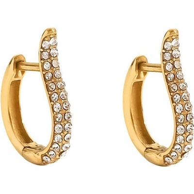Ornamenti pozlacené náušnice Sparkling Hoops gold ORT300048