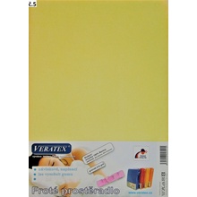 Veratex froté prostěradlo světle žluté 80x200x25