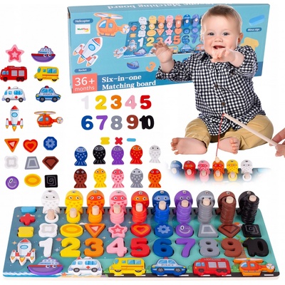 Majlo Toys vkládačka 5v1 Matching Board