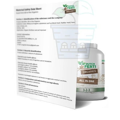 Dutch Ferti All in One - Органичен тор на гранули 0.433кг (61011)