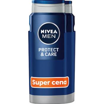 Nivea Men Protect & Care sprchový gél pre mužov 2x500 ml