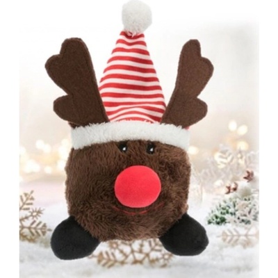 Trixie Vánoční plyšový míček santa claus/sob/sněhulák 18–29 cm