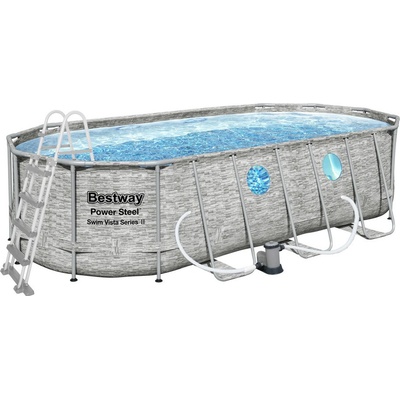 Bestway Power Steel Stacked Stone Swim Vista