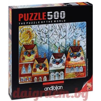 Anatolian Пъзел anatolian 3590 - 500 части - Градски котки (p3590)