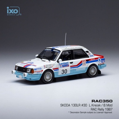 IXO MODELS Škoda 130 L No.31 RAC Rallye 1987 J.Haugland/J.-O-Bohlin 1:43