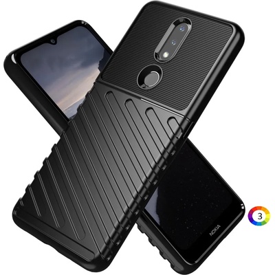 Nokia 2.4 Удароустойчив Twill Texture Калъф и Протектор