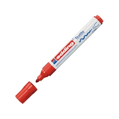 Edding 4500 textilný popisovač karmínový červený