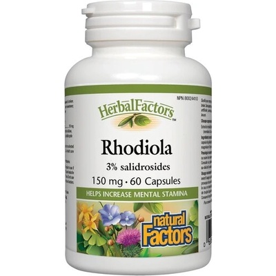 Natural Factors Rhodiola/ Златен корен 150 mg x 60 капсули Natural Factors (4832 NF)
