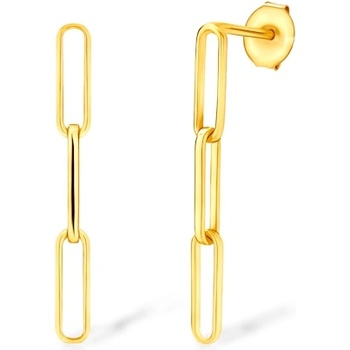 SAVICKI Обеци Savicki: позлатено сребро