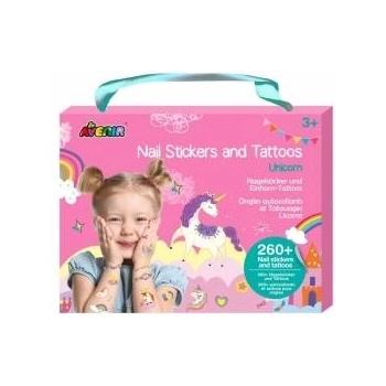 AVENIR Stickers for nails and tattoos - Jednorozce