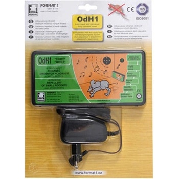 Format1 Odháněč kun myší a potkanů s adaptérem ultrazvukový tichý OdH1 49181