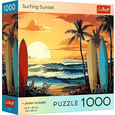 Trefl 1000 USA Collection Surfing Sunset