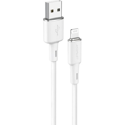 ACEFAST Кабел Acefast C2-02, MFI, USB към Lightning, 1.2 m, 2.4 A, бял (C2-02-A-L white)