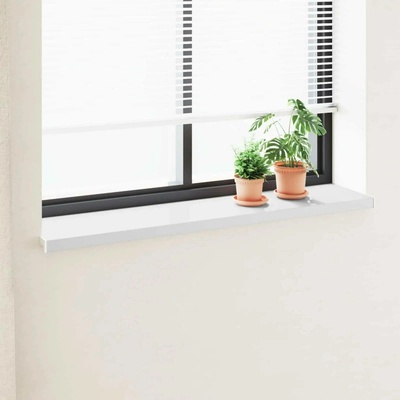 VidaXL Parapet bílý 140 x 30 x 4,5 cm PVC