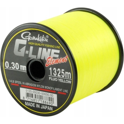 Gamakatsu G-Line Element Fluo žltá 1490 m 0,28 mm