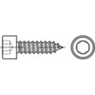 TOOLCRAFT 1067952 okrúhla skrutka do plechu 6.3 mm 22 mm vnútorný šesťhran 88312 nerezová ocel A2 200 ks