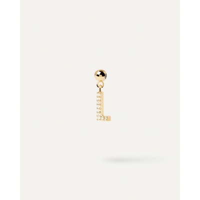 PDPaola Pozlacený přívěsek "L" Charms CH01 061 U