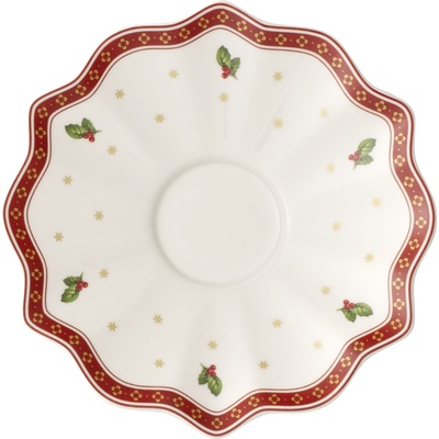 Villeroy & Boch Чинийка за чаши за кафе или чай Toy's Delight с волан бял (14-8585-1313)