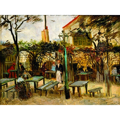 Plagát, Obraz - Terrace of a Cafe on Montmartre "La Guinguette" (1886), Vincent van Gogh, 40 × 30 cm