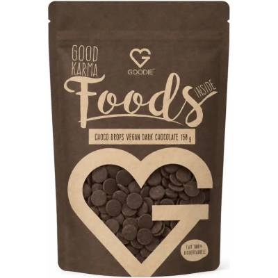 Goodie Choco Drops horká čokoláda vegan 150 g