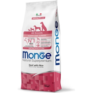 Monge Speciality Line All Breeds Puppy & Junior beef & rice 12 kg