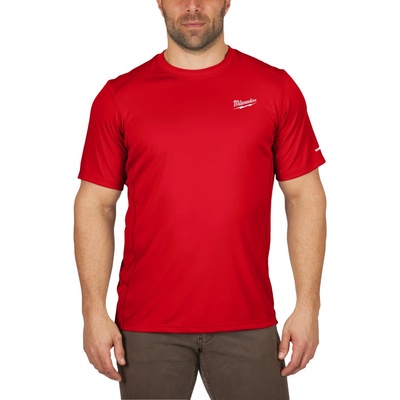 Milwaukee WWSSRD-M tričko s krátkym rukávom Workskin červené