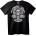 NOONEBRAND Тениска Черепни Крила на Байкър - 2XL, Black