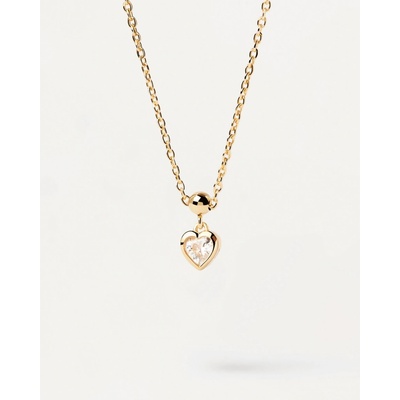 PDPaola Něžný pozlacený přívěsek Srdíčko Mini Charms CH01 116 U