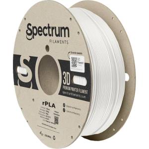 Spectrum 80555 3D нишка, r-PLA, 1, 75 мм, 1000 г, Бял (Signal white) (80555)