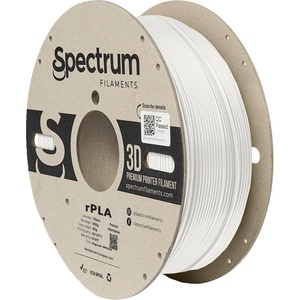 Spectrum 80555 3D нишка, r-PLA, 1, 75 мм, 1000 г, Бял (Signal white) (80555)
