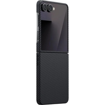 PITAKA Magsafe Калъф за Samsung Z Flip 7, Pitaka Edge Black-Gray Case, Черен (FBFLIP7)