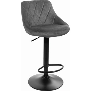 Trendie Oklahoma samet šedá / černá