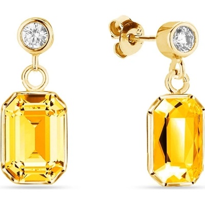 Spark žluté se Swarovski Elements Royal KCG26028SF Sunflower