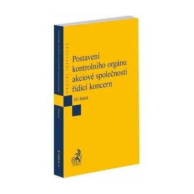 Postavení kontrolního orgánu akciové společnosti řídicí koncern