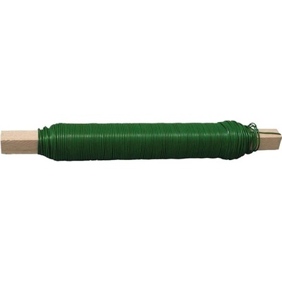Maják Drát 0,6mmx30m PVC potažený zelený vázací