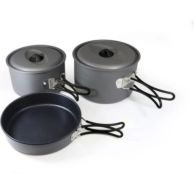 Origin Outdoors Тенджера Origin outdoors Biwak Topfset Family Pot - Metallic / Grey / Black - размер 4-5 Personen (532-2548-0111)