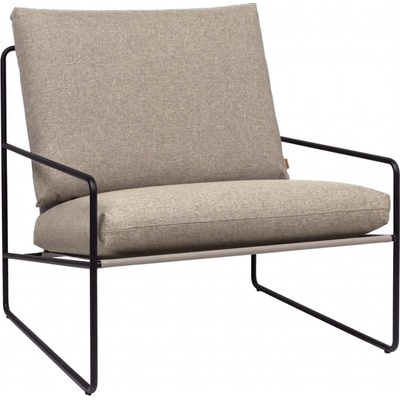 FERM LIVING Zahradní křeslo Desert, Black / Dark Sand