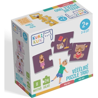 Efko KukiKuk Véééliká puzzle trio Můj den