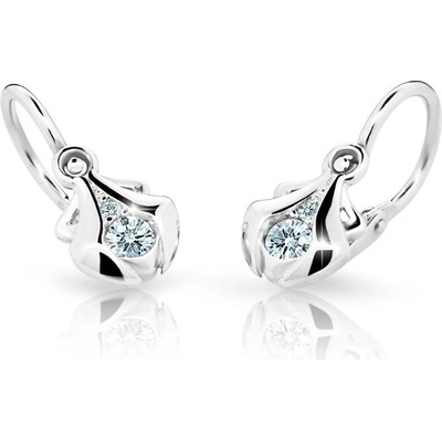Danfil detské náušnice z bieleho zlata diamant brizura C2224