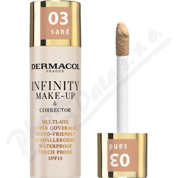 Dermacol Infinity make-up&korektor č.03 sand 20 g