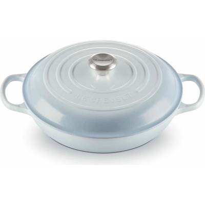 Le Creuset 21180304202430 Hrniec Gourmet Signature nízky 30 cm jasnomodrý