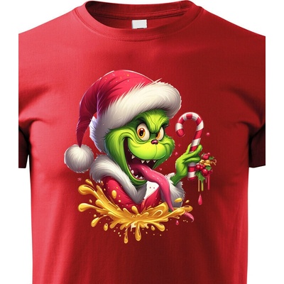 Dětské tričko Grinch Červená Canvas tričko Bezvatriko.cz 2386