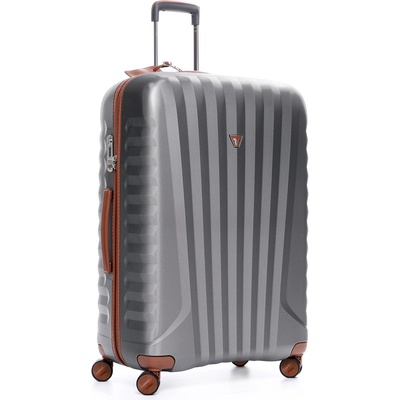 Roncato kufor E-LITE S titánová/hnedá 55x40x20 cm