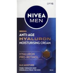 Nivea Men Hyaluron (хидратиращ крем за лице SPF 15 50 мл)