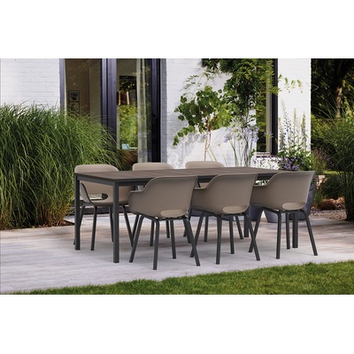 Keter PORTO stôl 200 cm WALNUT