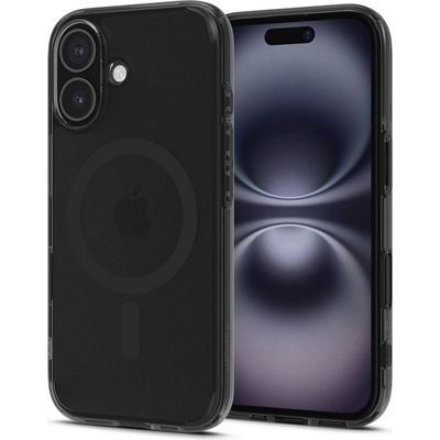 Spigen Удароустойчив, твърд кейс с MagSafe за iPhone 16 от Spigen Ultra Hybrid T - Frost Black (8809971239059)