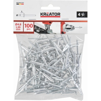 PowerPlus KRTH62707 - Trhací nýty 4,8x20mm 100ks