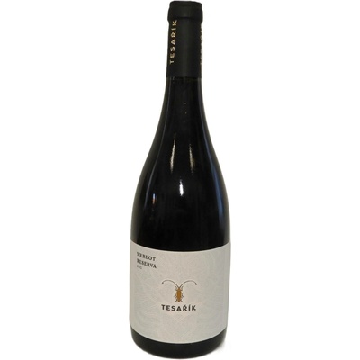Vinařství Tesařík |Merlot reserva suché |červené 2021 13.5% 0,75 l (holá láhev)