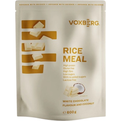 Voxberg Rice Meal Biela čokoláda - kokos 0,6 kg