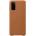 Samsung Leather Cover EF-VG980LAEGEU - оригинален кожен калъф (естествена кожа) за Samsung Galaxy S20 (кафяв)